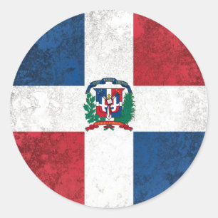 Sticker Rond République dominicaine