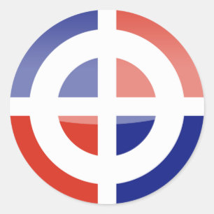 Sticker Rond république_dominicaine