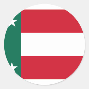 Sticker Rond République du Yucatan, Mexique