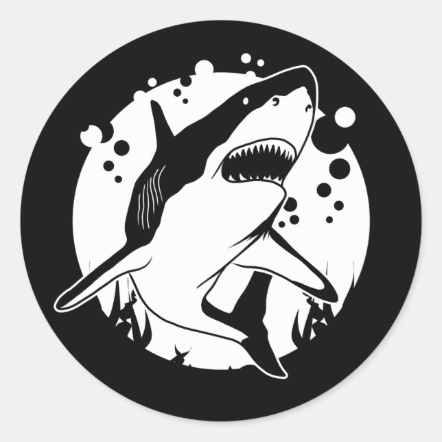 Sticker Rond Requin (Devant)