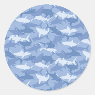 Sticker Rond Requins