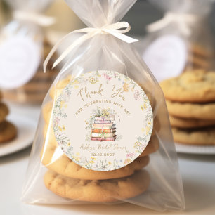 Sticker Rond Réserver thème Storybook Fête des mariées