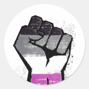 Sticker Rond Résistance asexuée