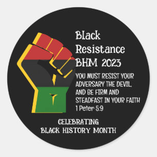 Sticker Rond RÉsistance HISTOIRE NOIRE MOIS 2023