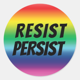 Sticker Rond Résiste persistant couleurs arc-en-ciel orteil lg