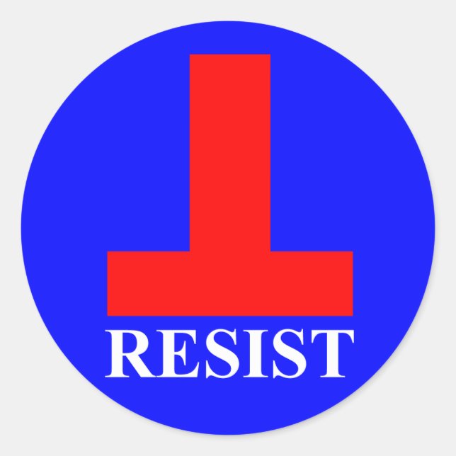 Sticker Rond Résister (Devant)