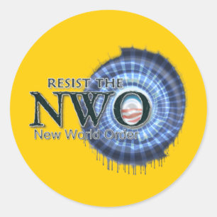 Sticker Rond Résister à la NWO