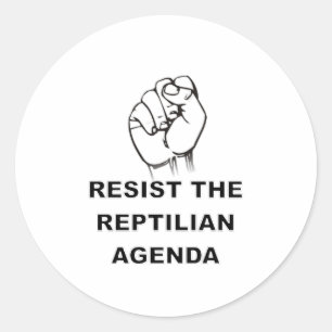 Sticker Rond Résister À L'Agenda Républicain