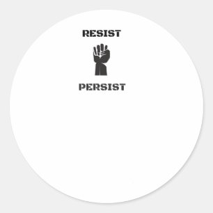 Sticker Rond Résistez À L'Oppression Persistante Des Femmes Che