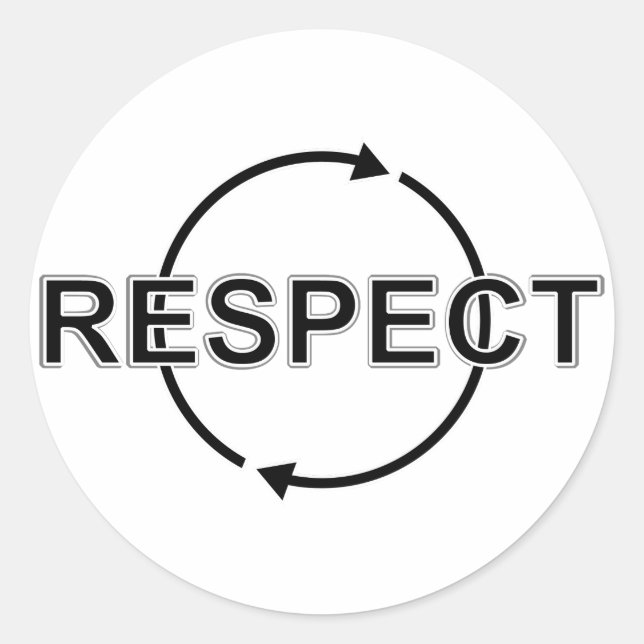 Sticker Rond Respect (Devant)