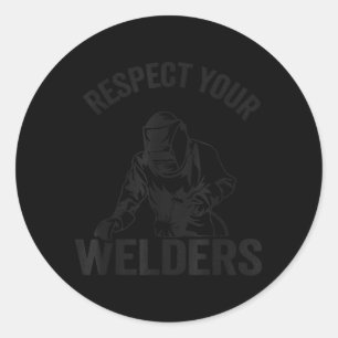 Sticker Rond Respecter les soudeurs Agence gouvernementale Sl