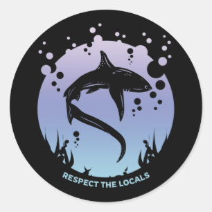 Sticker Rond Respectez Les Habitants - Sensibilisation Aux Requ