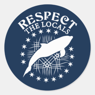 Sticker Rond Respectez Les Locaux - Citation De L'Amant Dauphin