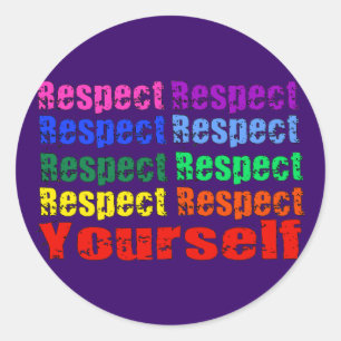 Sticker Rond Respectez-vous
