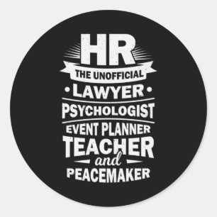 Sticker Rond Ressources humaines Fières