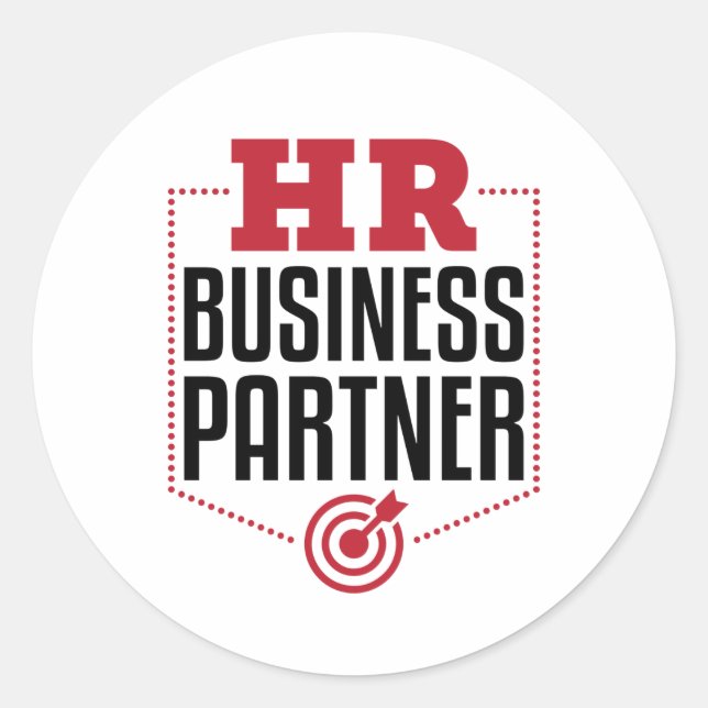 Sticker Rond Ressources humaines pour les partenaires professio (Devant)