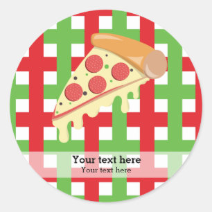 Sticker Rond Restaurant de pizza