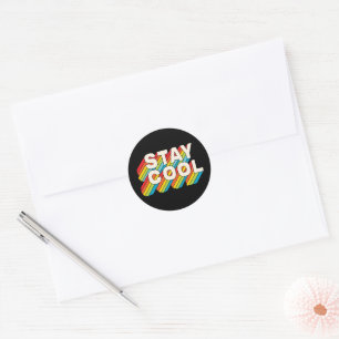 Sticker Rond Rester Cool