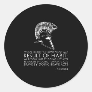 Sticker Rond Résultat De L'Habit - Philosophie Grecque Ancienne