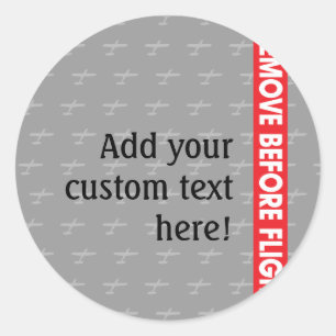Sticker Rond Retirer avant le vol - Avaiement