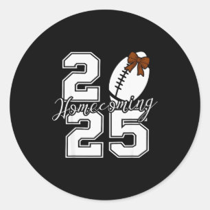 Sticker Rond Retour à la maison Hoco 2025 Esprit d'équipe scola