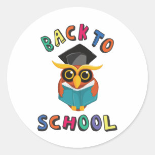 Sticker Rond Retour à l'école