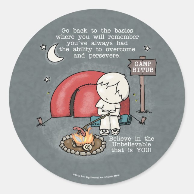 Sticker Rond Retour aux fondamentaux (Devant)