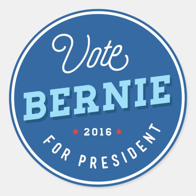 Sticker Rond Retro Bernie (Devant)