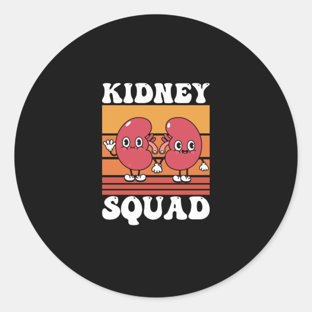 Sticker Rond Retro Squad Retro Super (Devant)