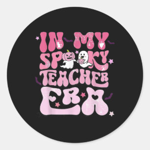Sticker Rond Retro Super Dans Mon Époque De Professeur Éffrayan