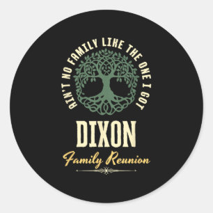 Sticker Rond Reunion familiale 2025 Conception correspondante -