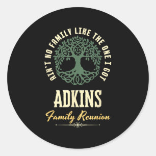Sticker Rond Reunion familiale 2025 Conception de jumelage - Ad