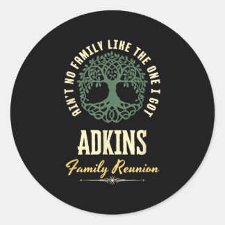 Sticker Rond Reunion familiale 2025 Conception de jumelage - Ad