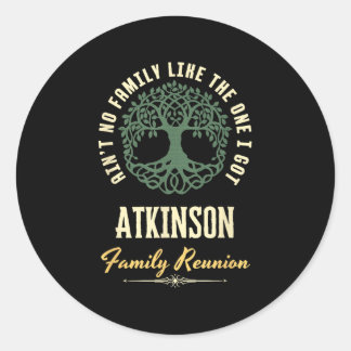 Sticker Rond Reunion familiale 2025 Conception de jumelage - At