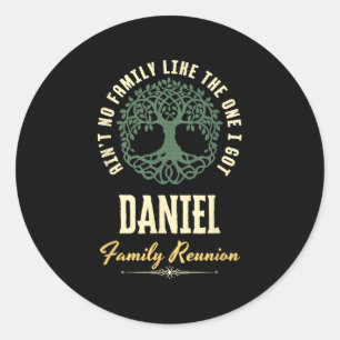 Sticker Rond Reunion familiale 2025 Conception de jumelage - Da