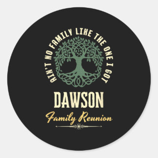 Sticker Rond Reunion familiale 2025 Conception de jumelage - Da