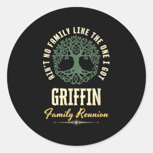 Sticker Rond Reunion familiale 2025 Conception de jumelage - Gr