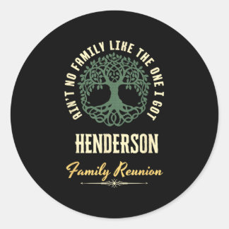 Sticker Rond Reunion familiale 2025 Conception de jumelage - He