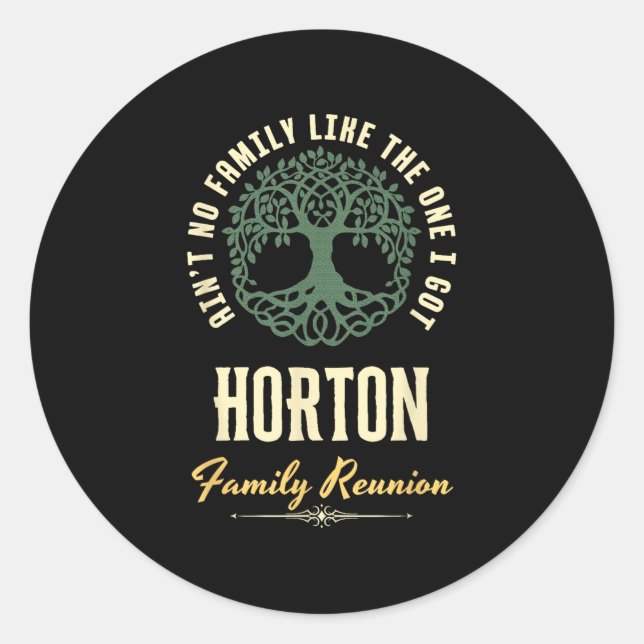 Sticker Rond Reunion familiale 2025 Conception de jumelage - Ho (Devant)
