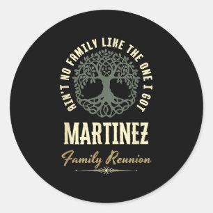 Sticker Rond Reunion familiale 2025 Conception de jumelage - Ma