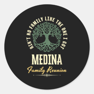 Sticker Rond Reunion familiale 2025 Conception de jumelage - Mé