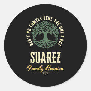 Sticker Rond Reunion familiale 2025 Conception de jumelage - Su