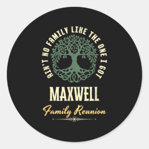 Sticker Rond Reunion familiale 2025 Matching Design - Maxwell