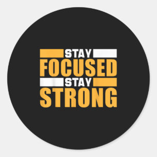 Sticker Rond Réussite de la soumission de motivation - Restez c