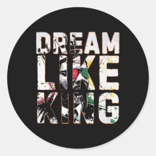 Sticker Rond Rêver Comme Le Mois De L'Histoire Noire Roi