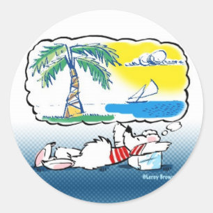 Sticker Rond Rêves de Peckinpaw !