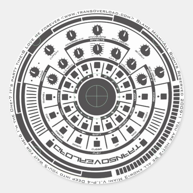 Sticker Rond Révolution (Devant)