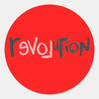 Sticker Rond Révolution - Anti-social