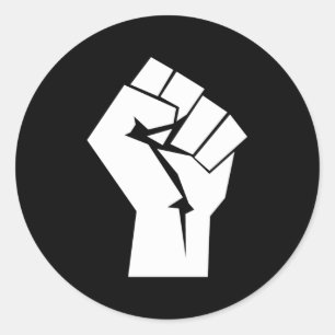 Sticker Rond Révolution soulevée la première