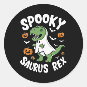 Sticker Rond Rex Funny Costumes de tenue d'Halloween